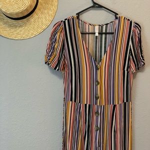 Pastel striped jumpsuit 🌷